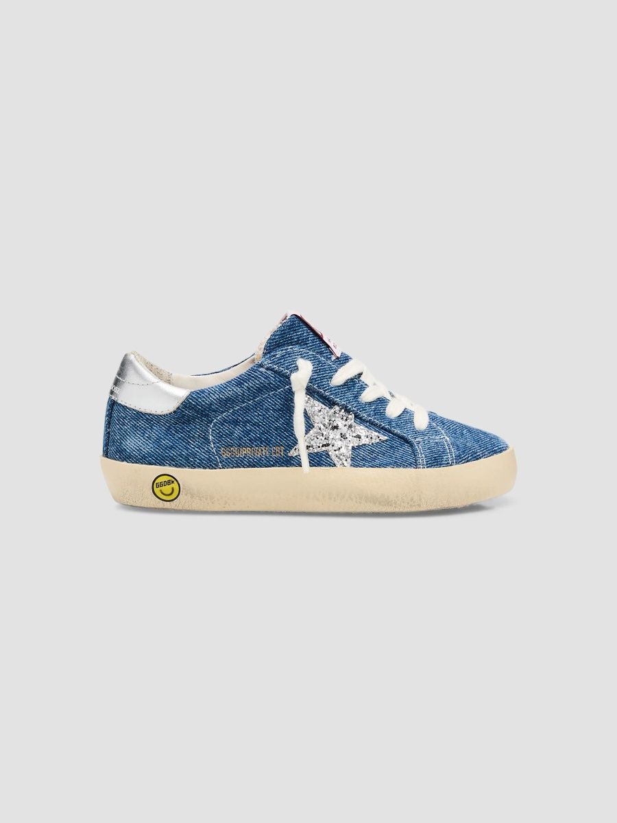 Golden Goose Girl's Baby Girl's & Little Girl's Superstar Denim Sneakers - Blue - Size 3.5 (Baby)