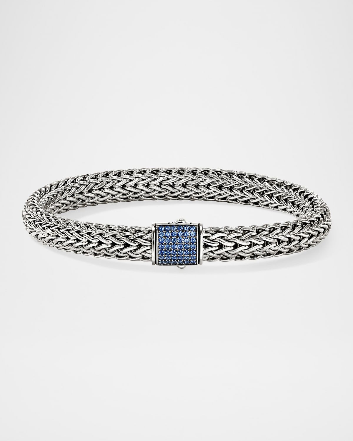 Men & apos;s Icon Sterling Silver Bracelet with Sapphires