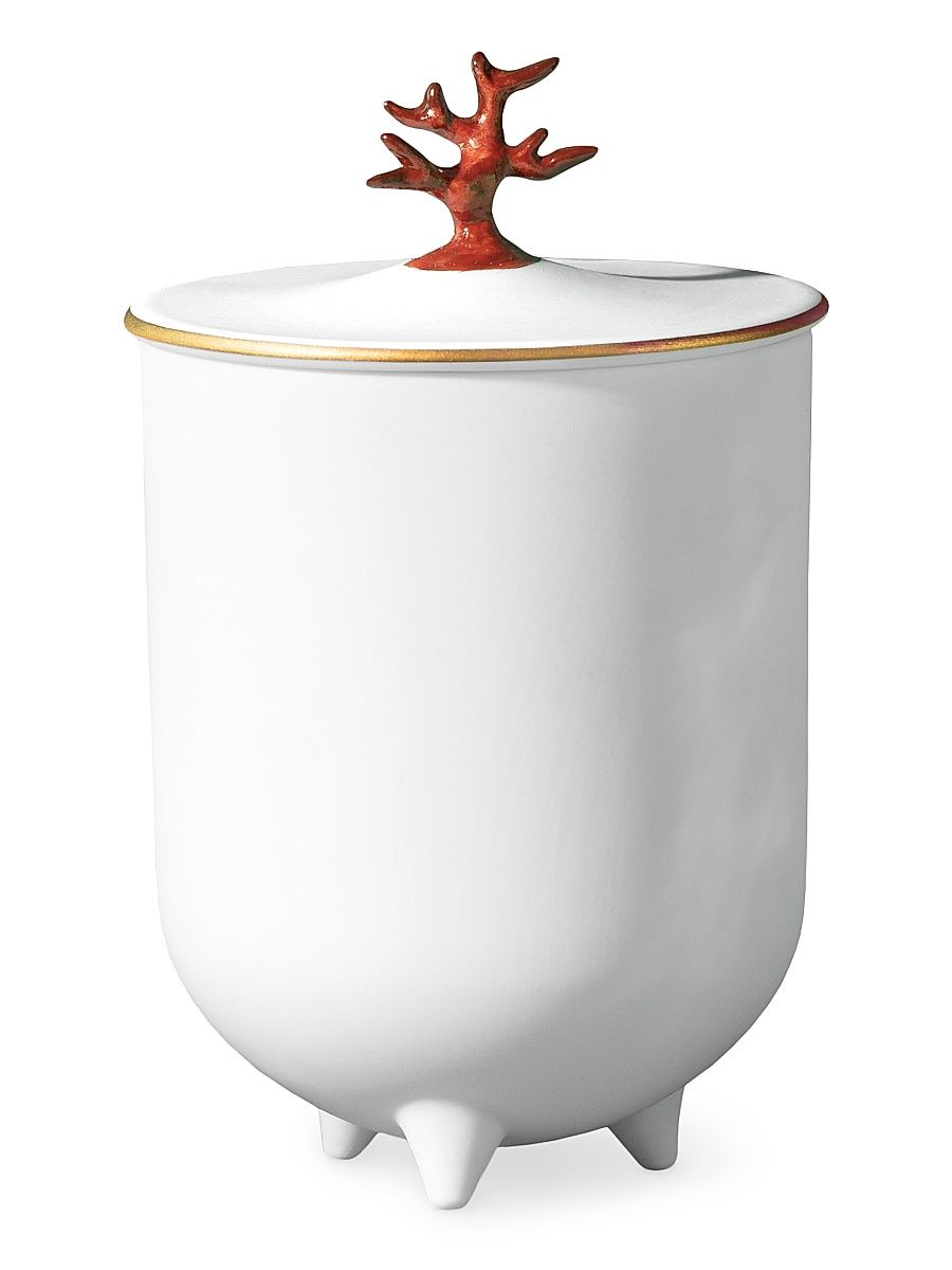 Coral Footed Candle - Coral