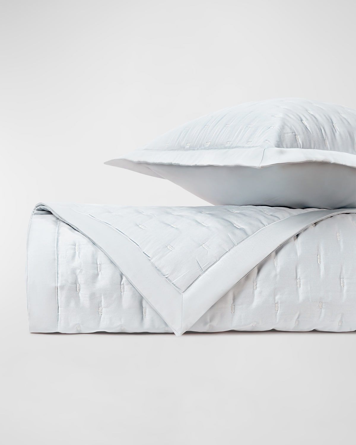 Fil Coupe Quilting Coverlet and Shams