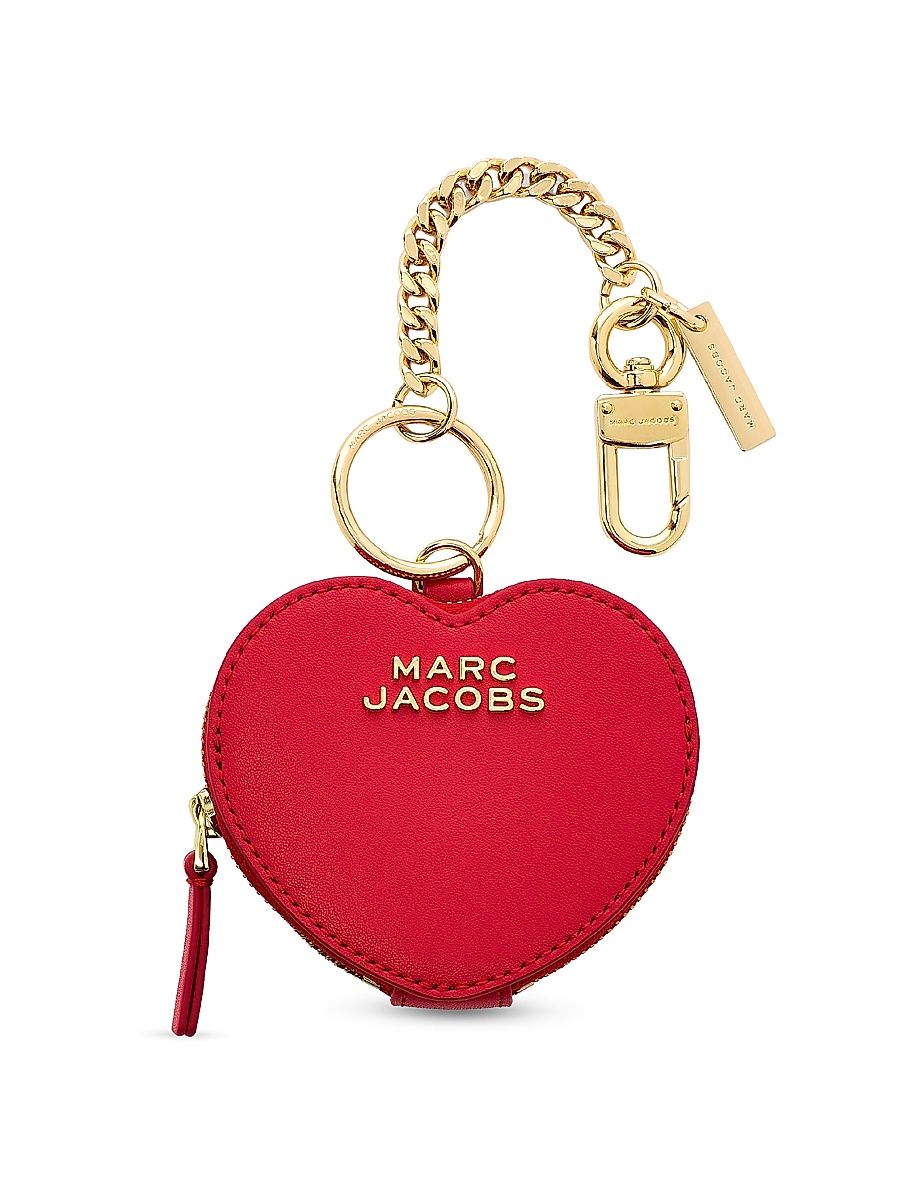 Women's The Heart Pouch Bag Charm - True Red