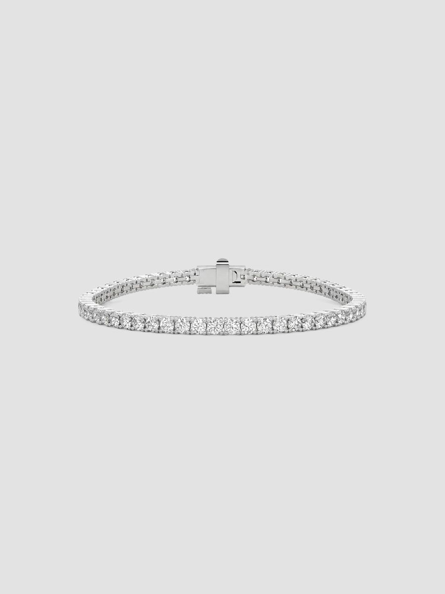 Women's 18K White Gold & 5.00 TCW Lab-Grown Diamond Tennis Bracelet - White Gold
