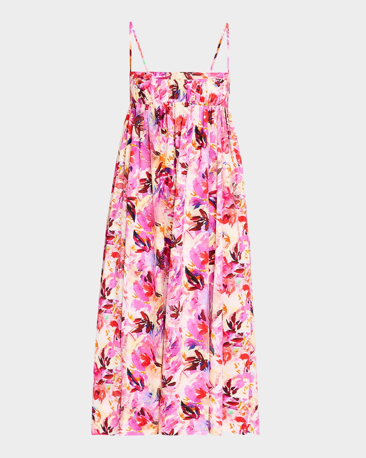Lucille Floral Empire-Waist Dress