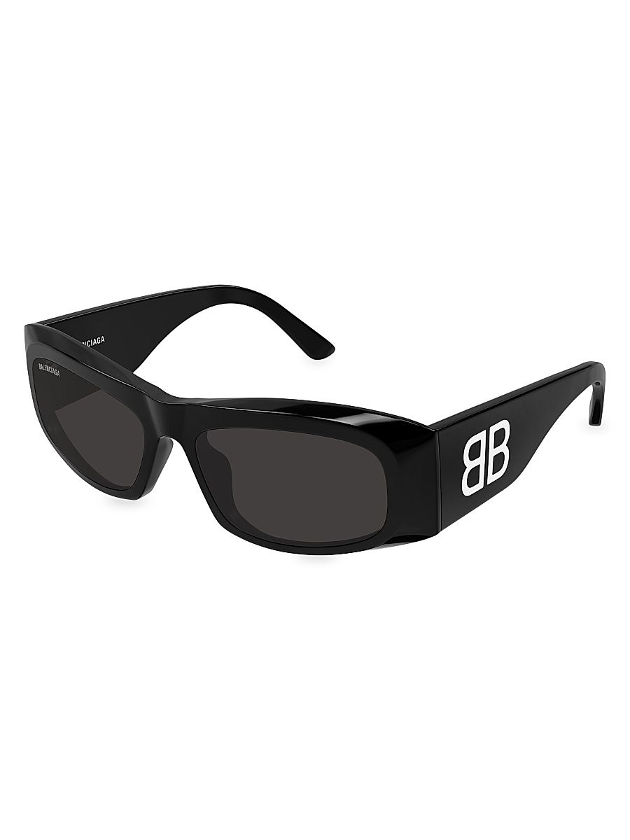 Women's Signature 60MM Rectangular Sunglasses - Black