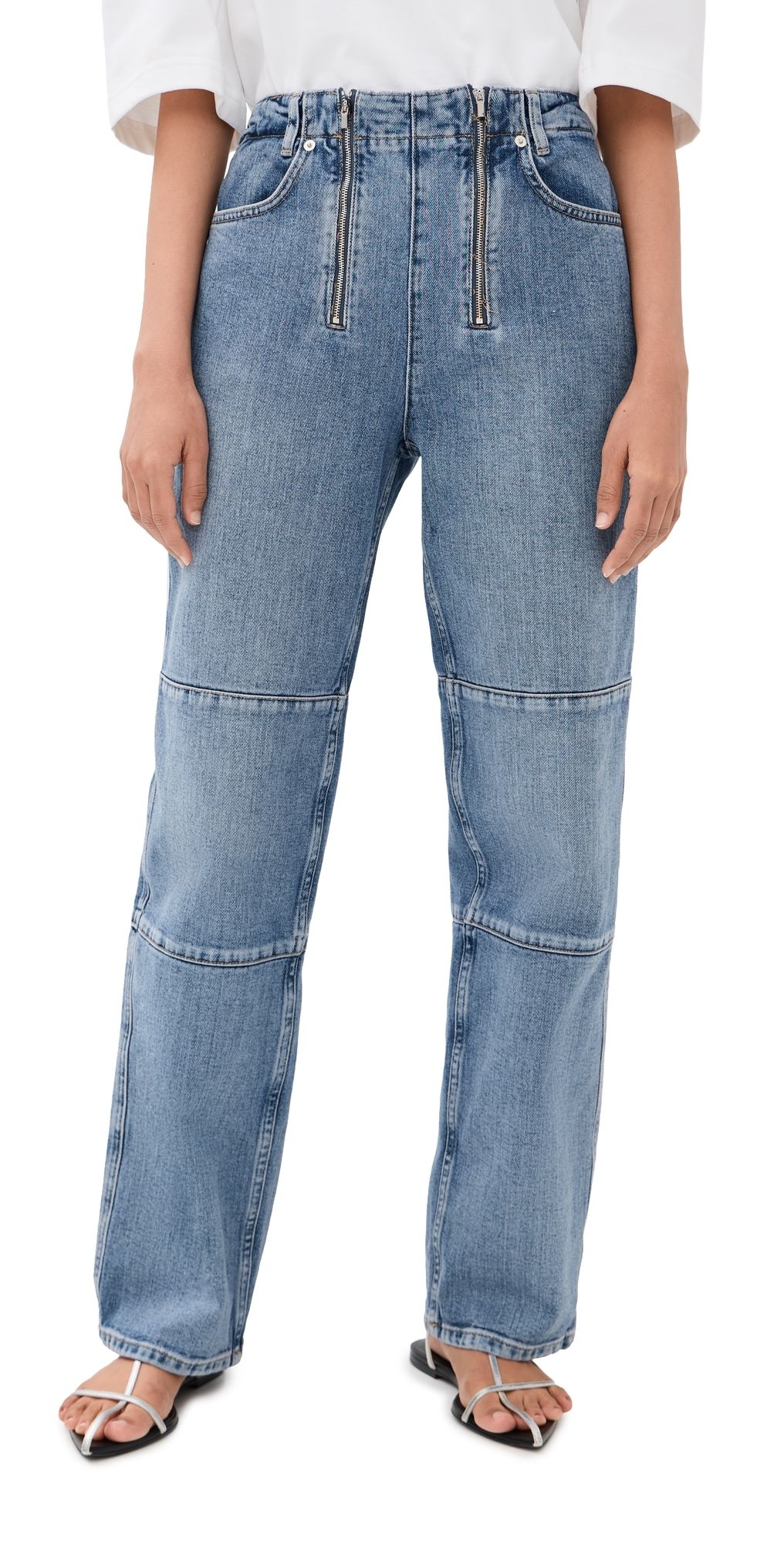 Tibi Classic Wash Denim Fischer Jeans Classic Blue 29