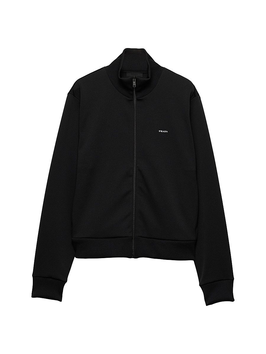 Men's Technical Jersey Blouson Jacket - Black - Size XXXL