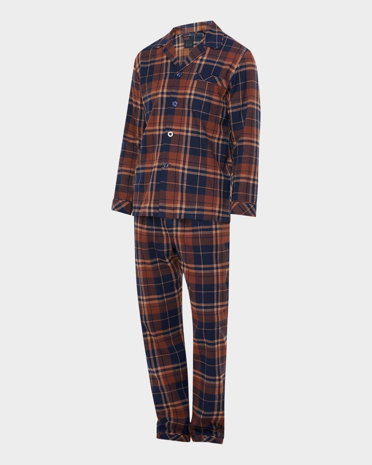 Men & apos;s Flannel Long Pajama Set