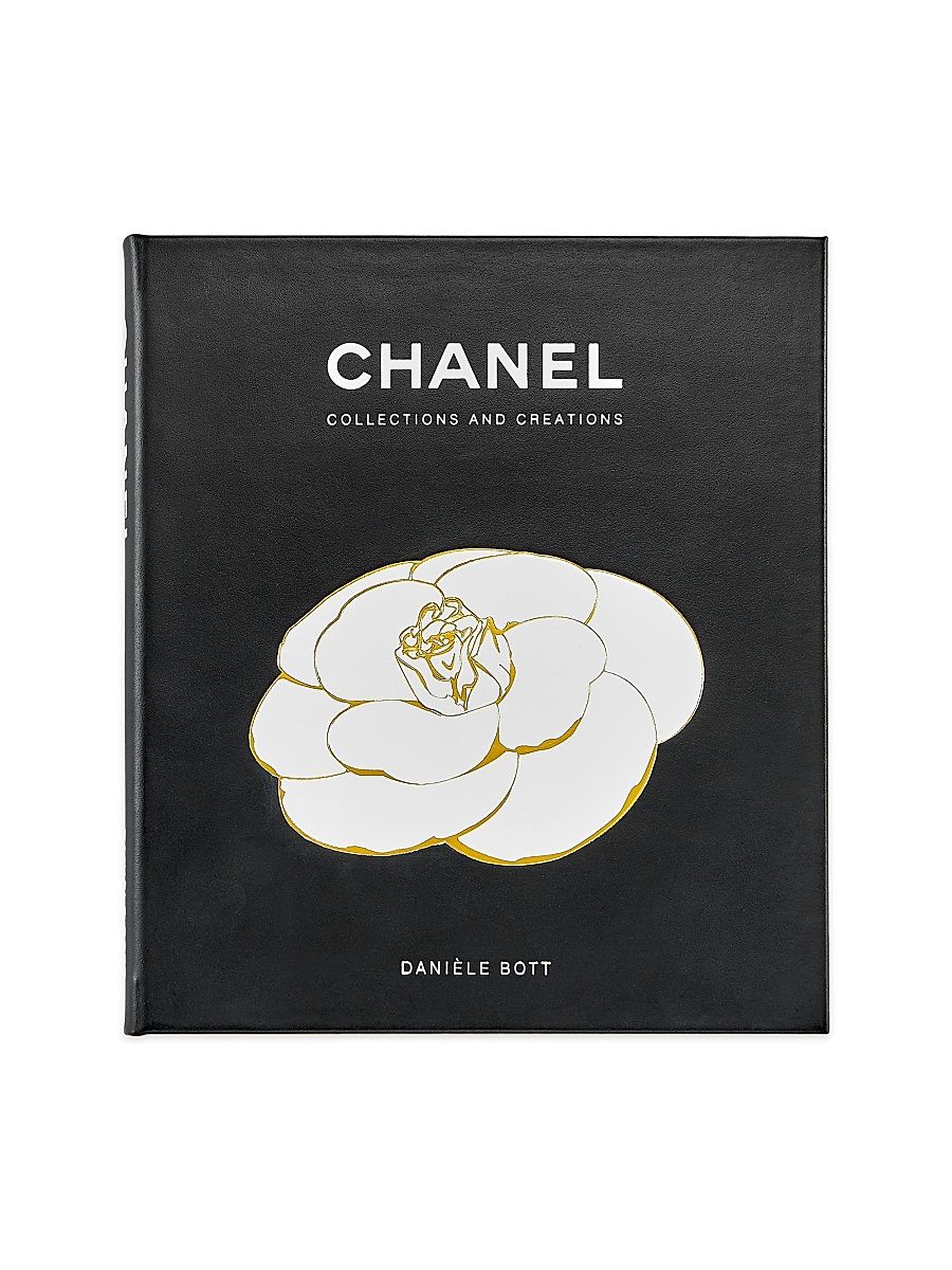 Graphic Image "Chanel Collections & Creations" Leather-Bound Book - Black