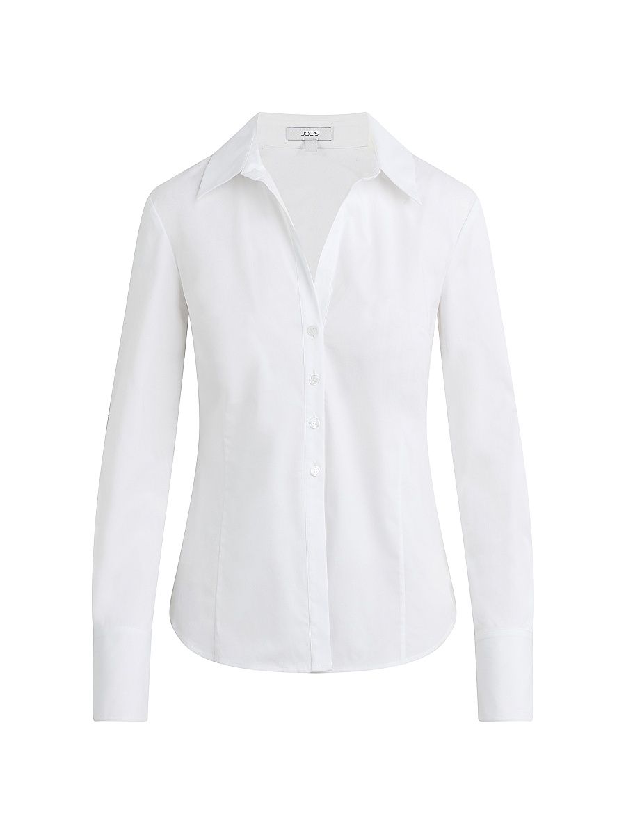 Women's The Cora Slim-Fit Shirt - White - Size XS