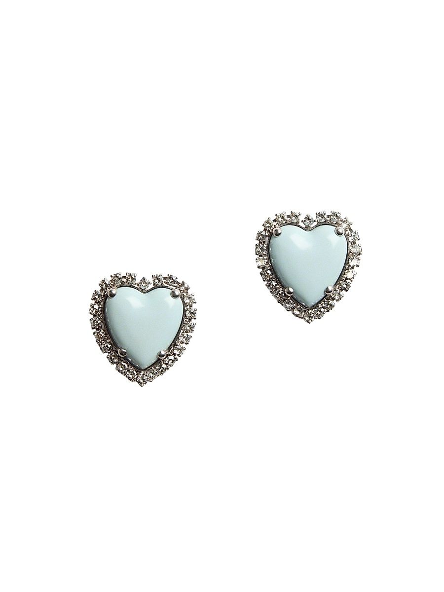 Women's Coeur Hyperbole Earrings in Swarovski Crystals - Azure