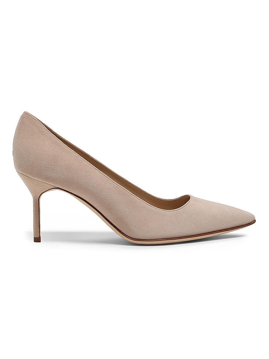 Women's BB 70MM Suede Point Toe Pumps - Medium Beige - Size 5