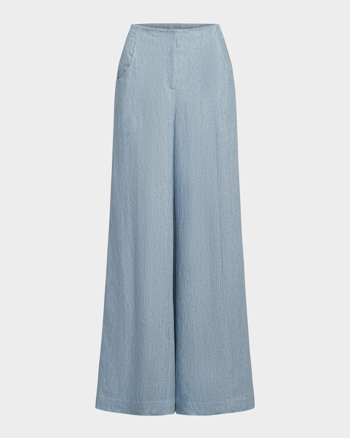 Demie Wide-Leg Hemp Trousers