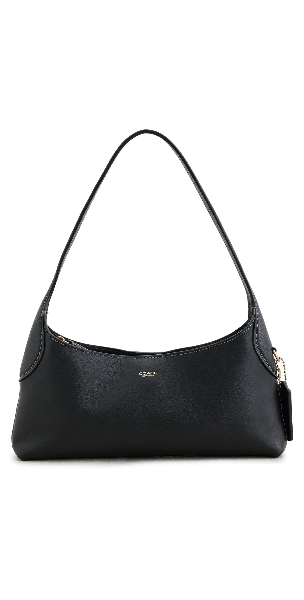 Coach Natural Grain Leather 26 Brooklyn Shoulder Bag Black One Size