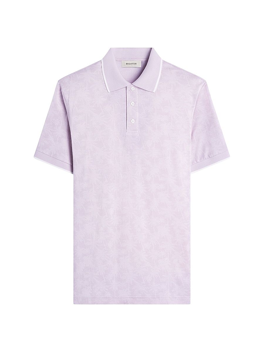 Men's Three-Button Polo Shirt - Dusty Pink - Size XXL
