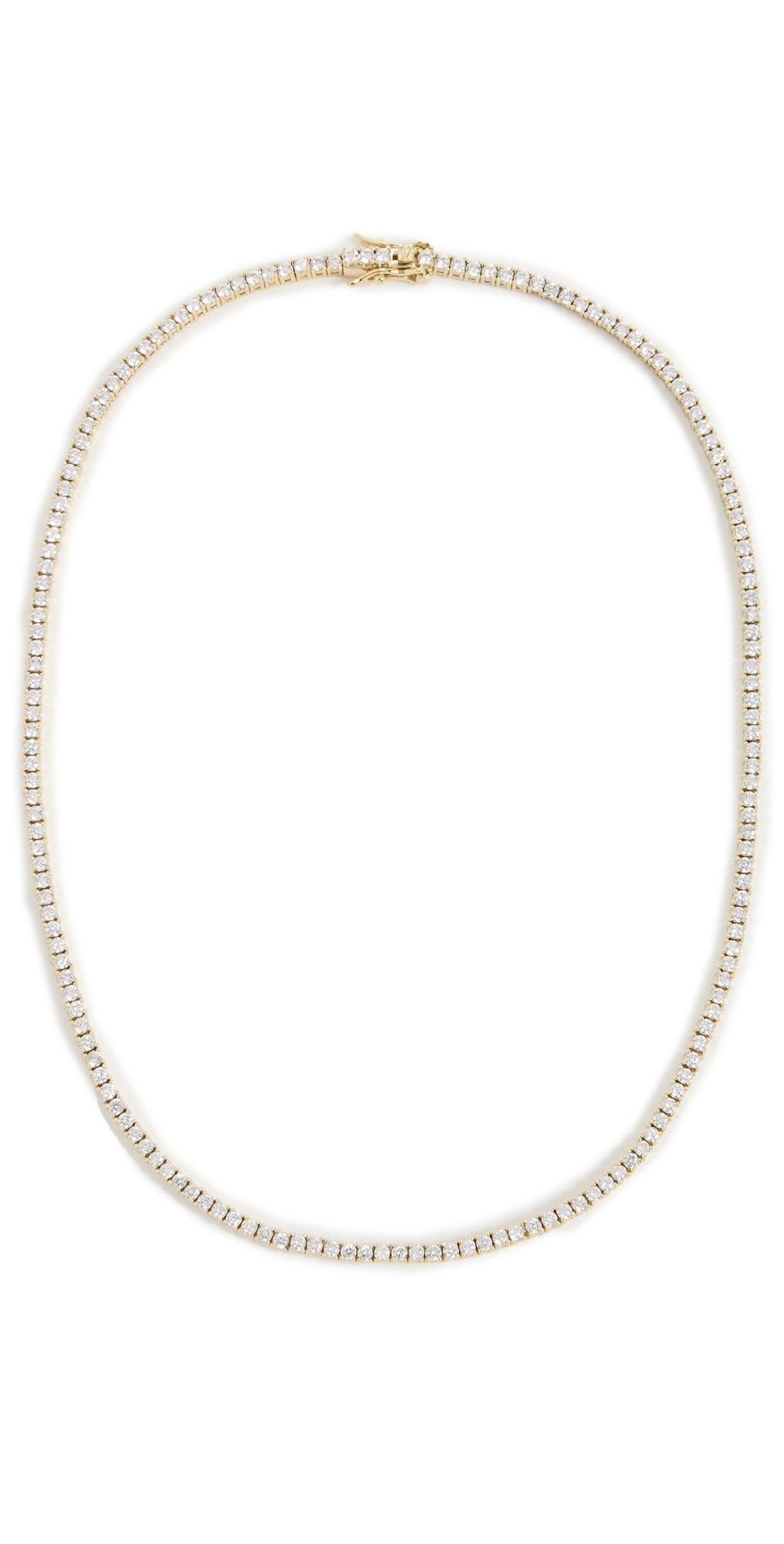 Alexa Leigh Everyday Tennis Necklace Yellow Gold One Size