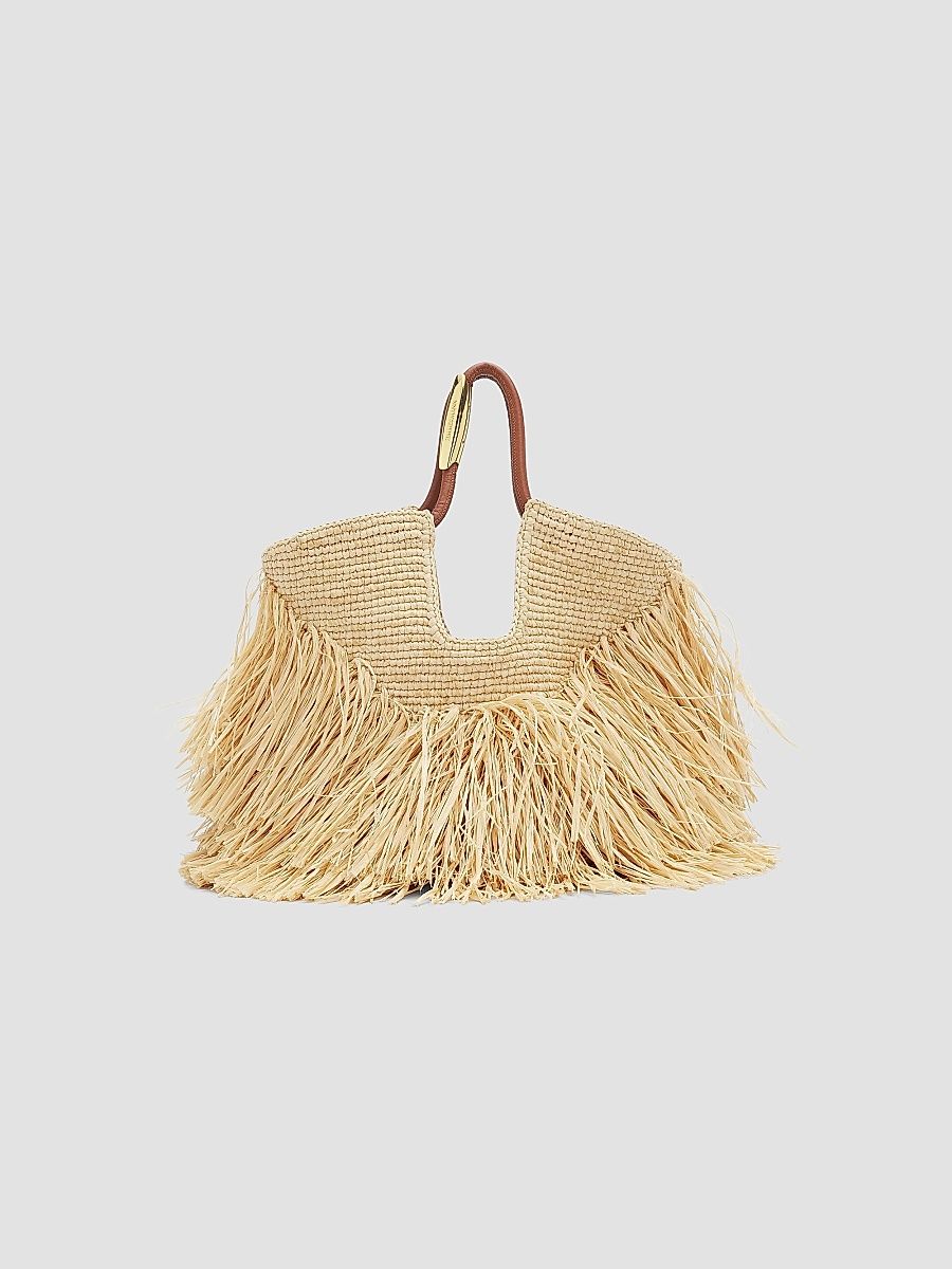 Zimmermann Women's Goldentime Small Fringed Tote Bag - Natural