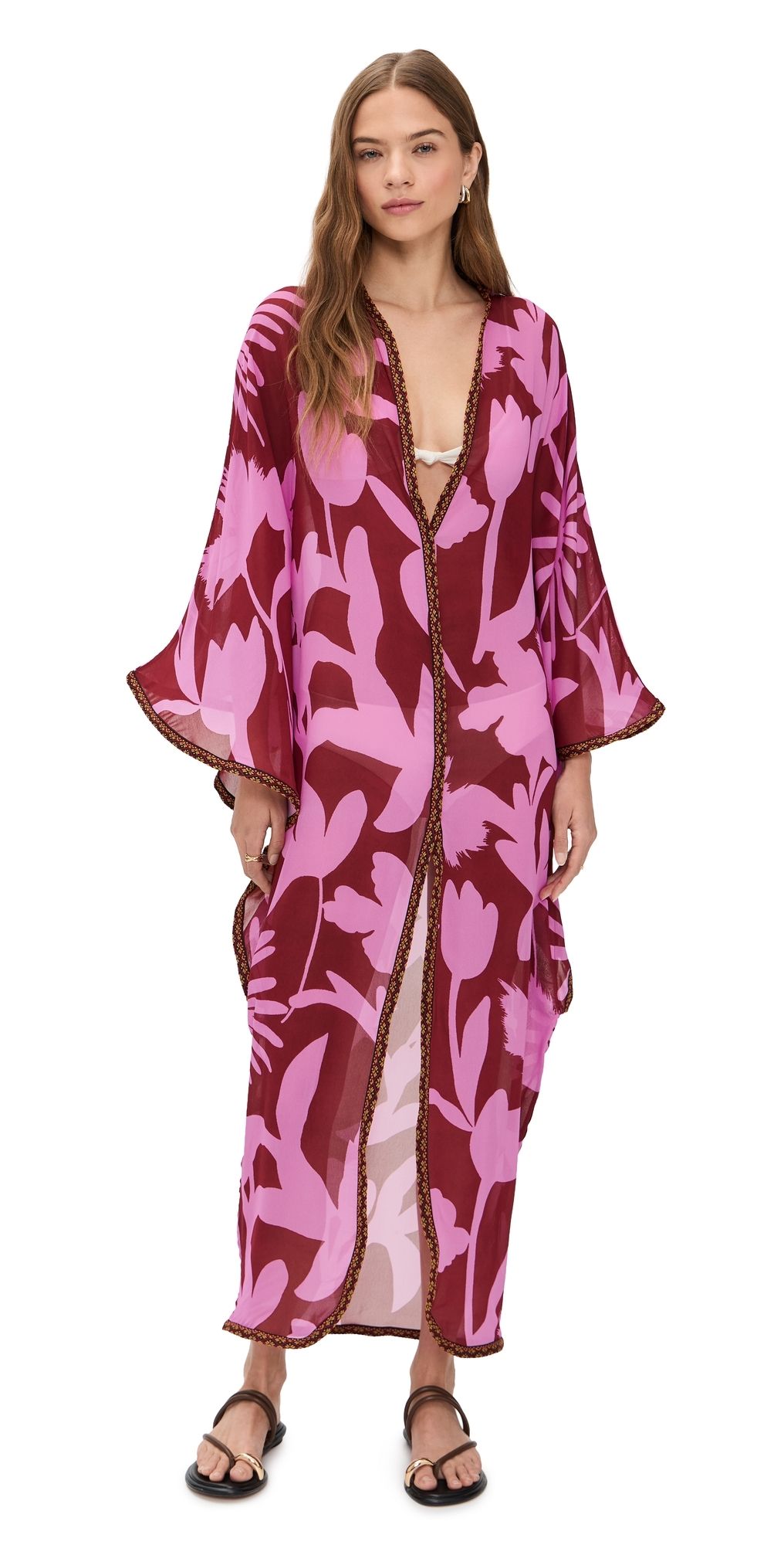 Eywasouls Malibu Jaya Dress Red Wine Pink Delight XS