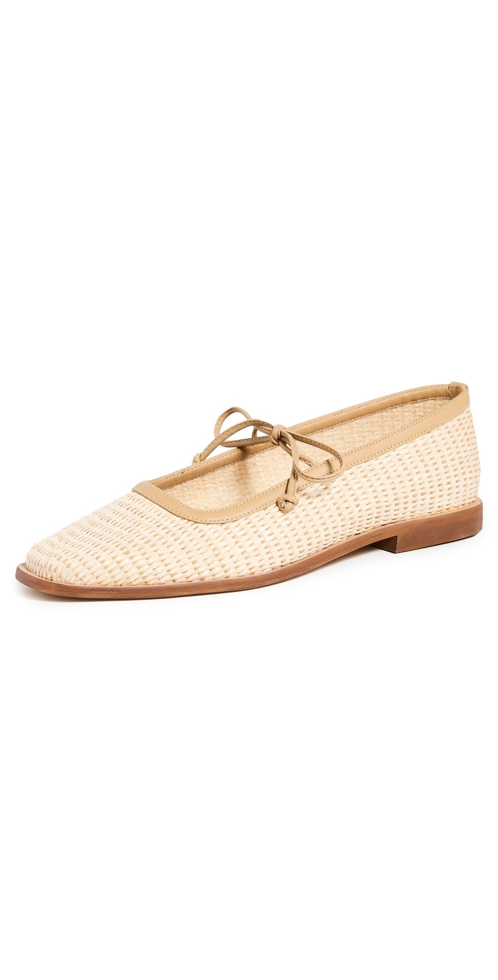 KAANAS Lexie Basketweave Ballerina Flats Natural 5