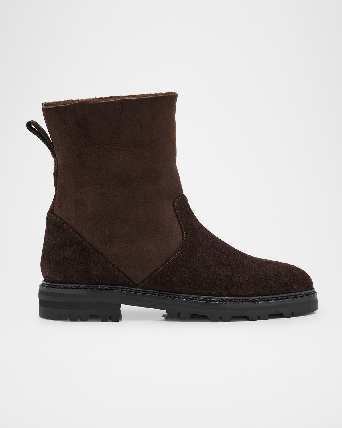 Tomosa Suede Cozy Ankle Booties