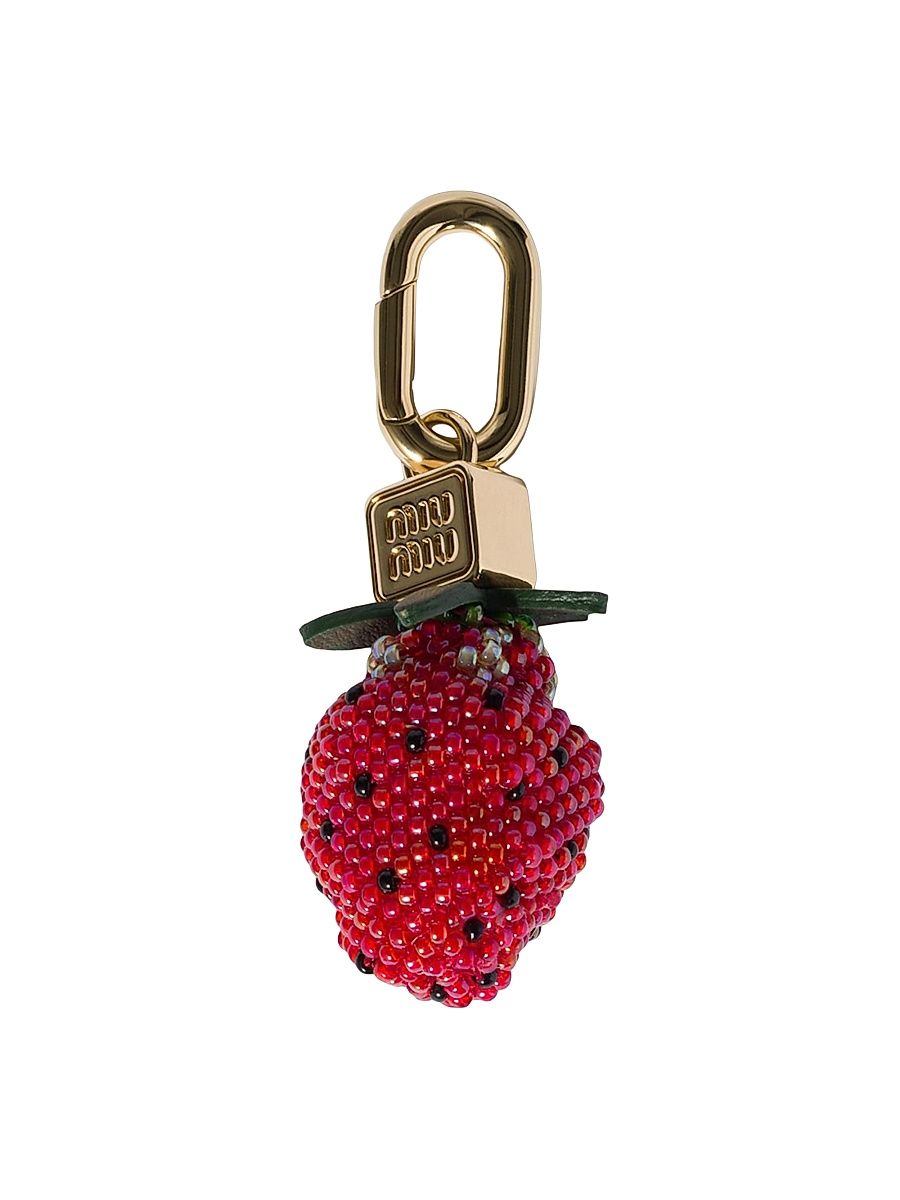 Women's Beads and Leather Micro Trick Charm - Red