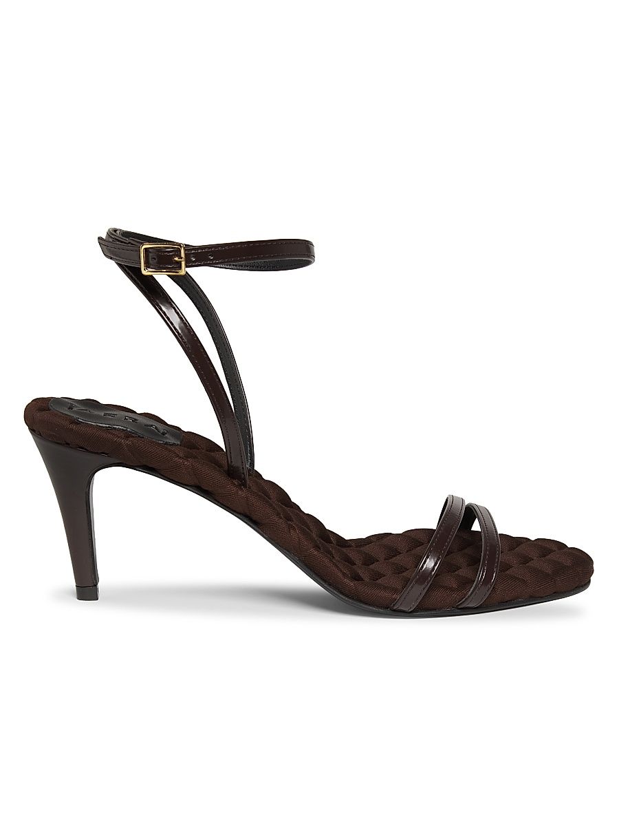 Women's Laura 75MM Faux Leather Sandals - Brown - Size 11