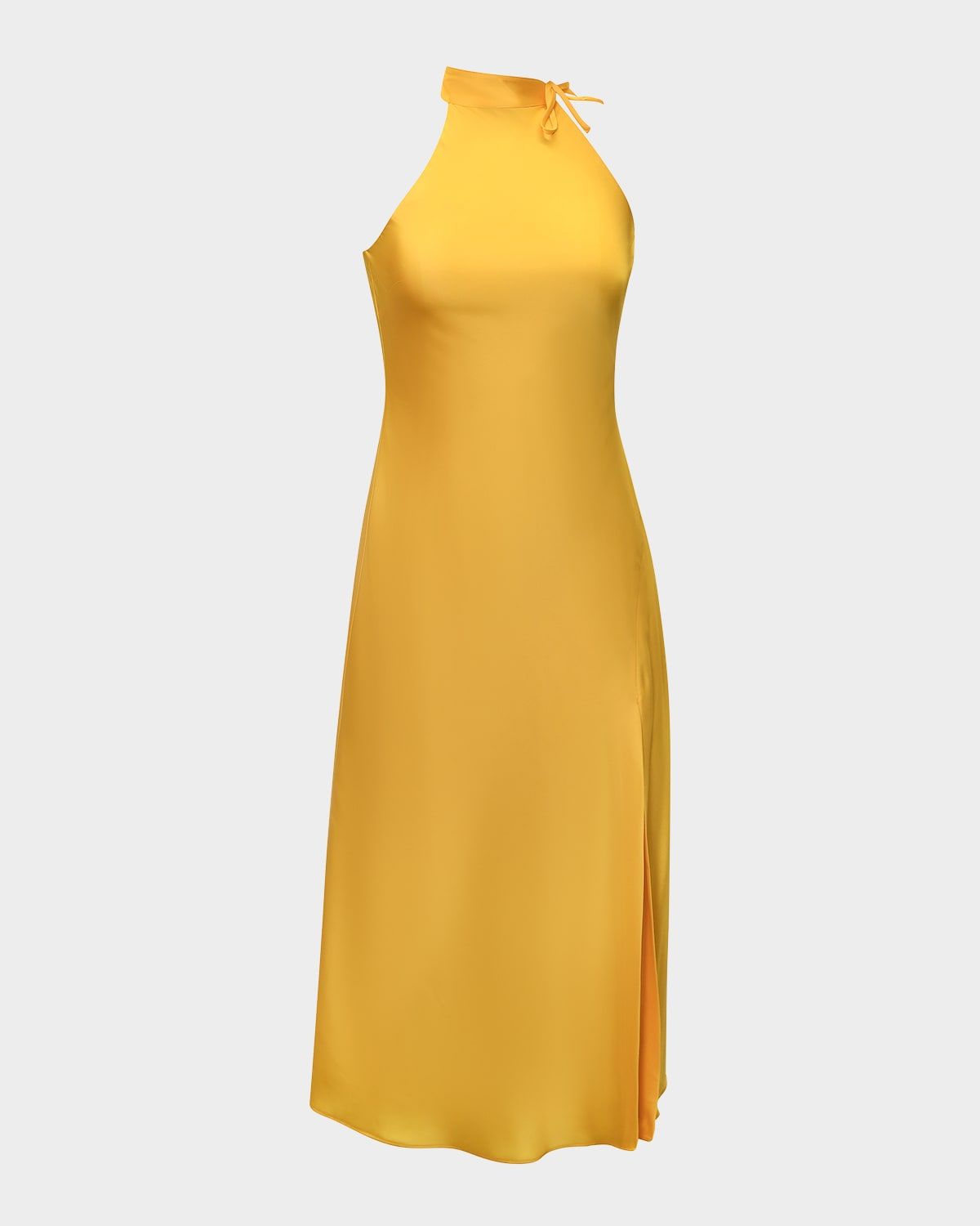 Mari Sleeveless Halter Midi Dress