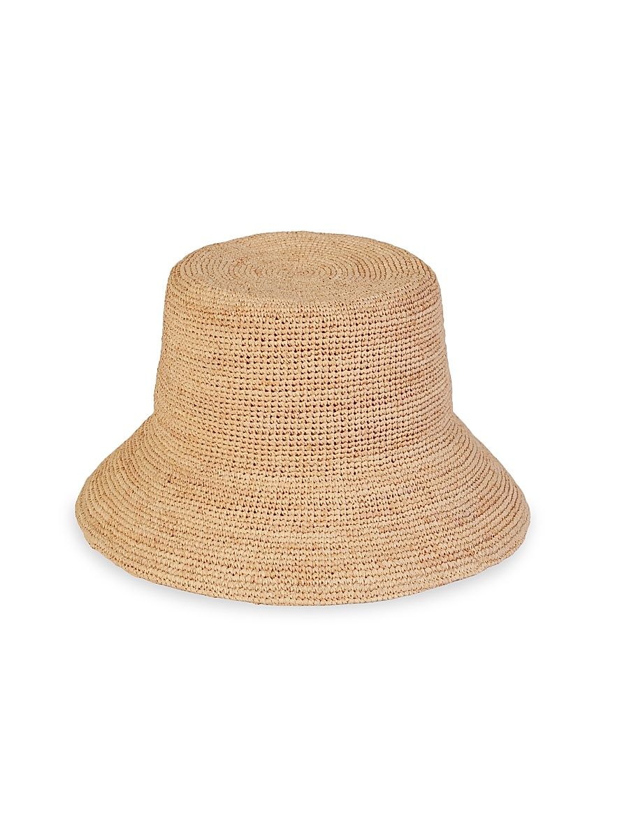 Women's Utopia Inca Raffia Bucket Hat - Natural - Size Large