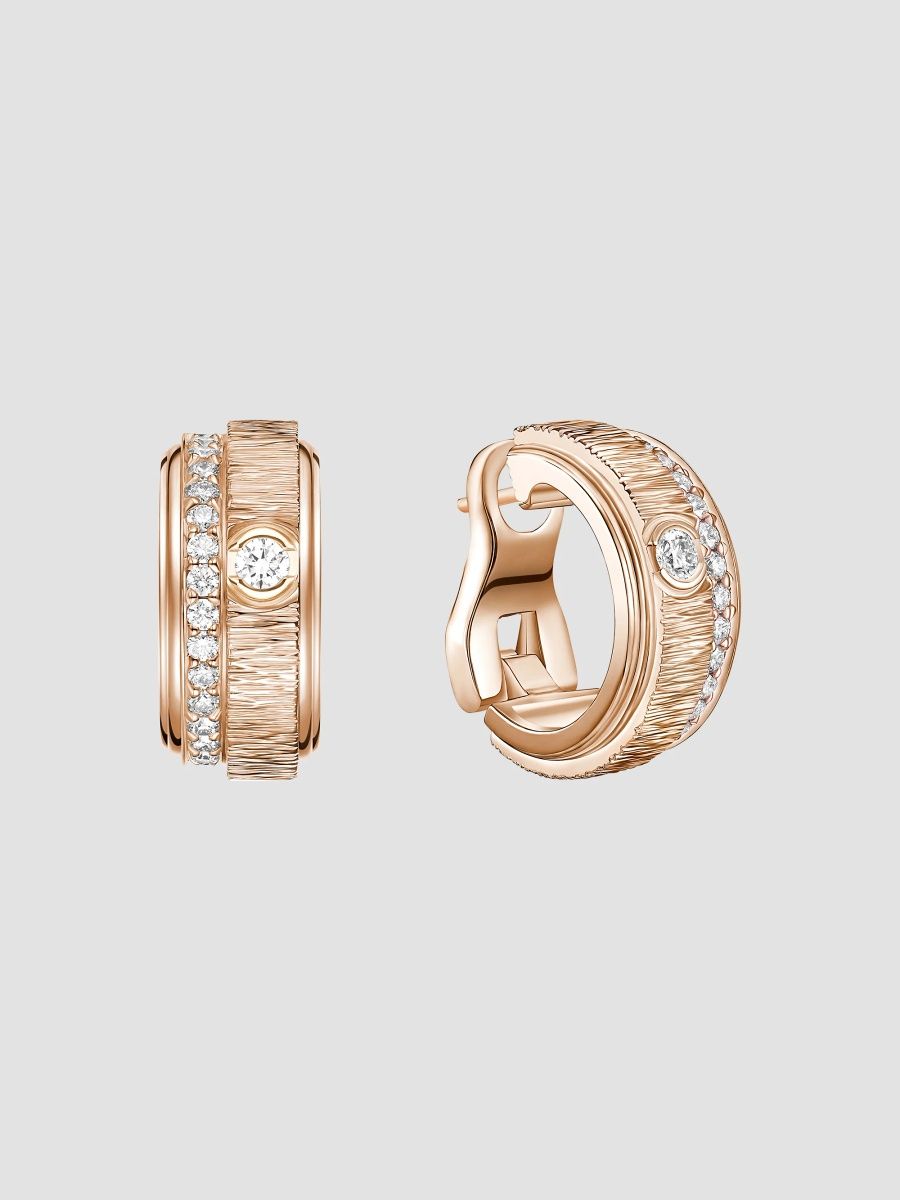 Piaget Women's Possession 18K Rose Gold & 0.44 TCW Diamond Hoop Earrings - Rose Gold