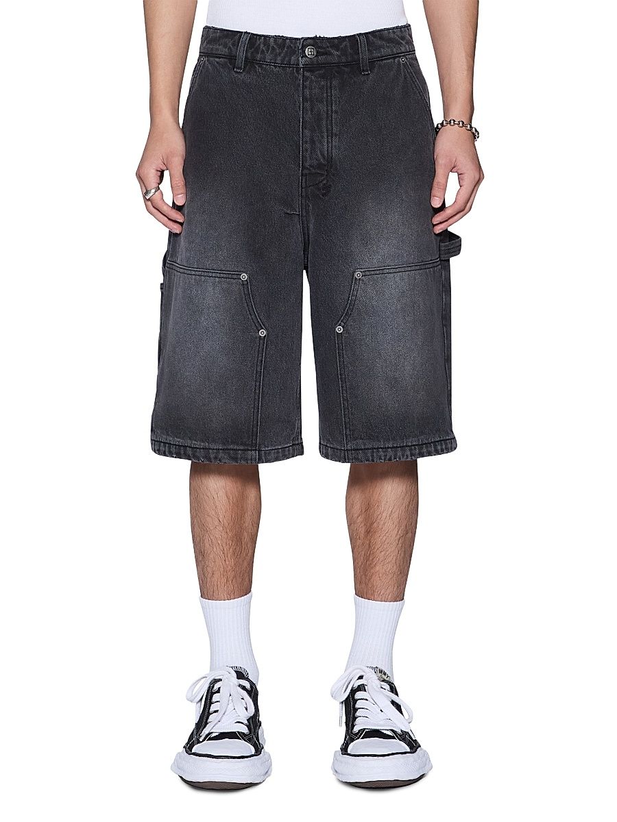 Men's Future Memory Maxx Operator Denim Shorts - Black - Size 40