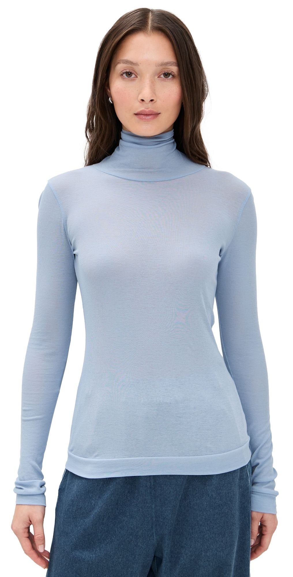 B Sides Jana Turtleneck Steel Blue L