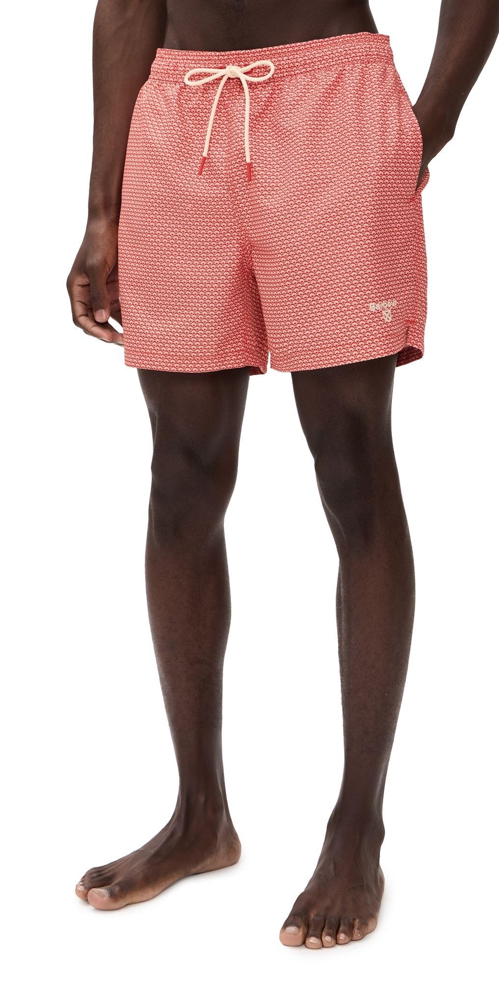 Barbour Shell Swim Shorts 6 Red L