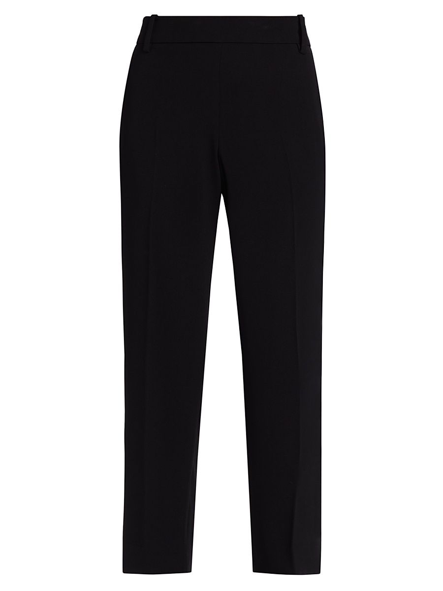 Women's Mid-Rise Tapered Pants - Black - Size XXS