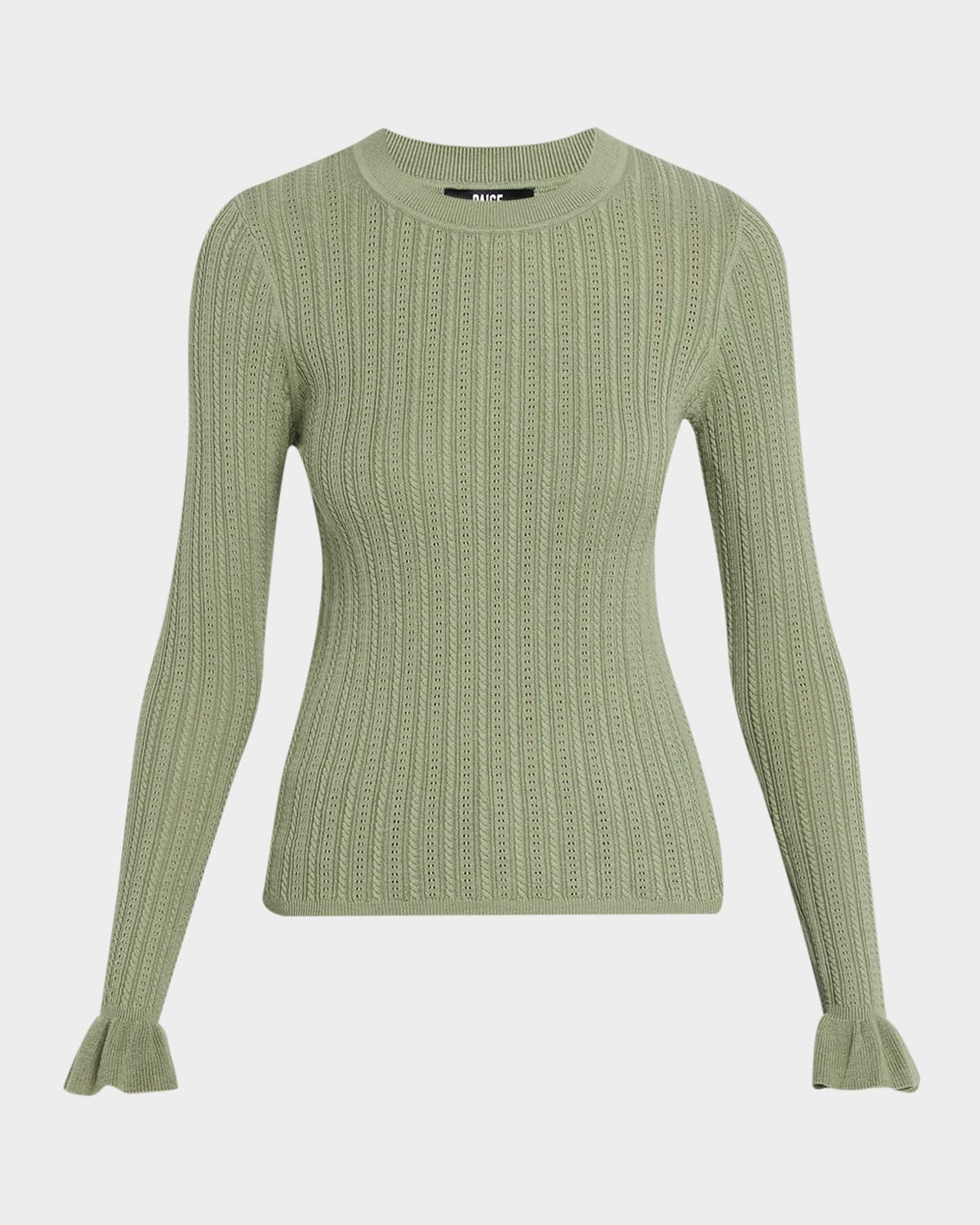 Ophelia Pointelle-Knit Top