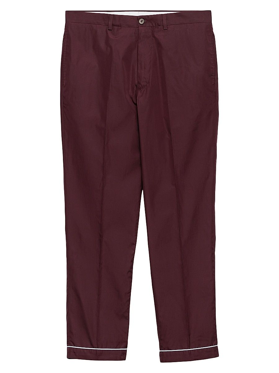 Men's Cotton Pants - Dark Red - Size 38