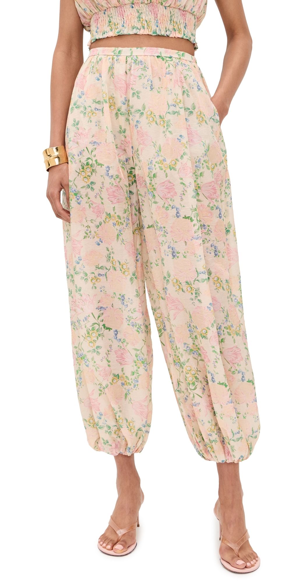 MAUDE CLUB Talia Pants Vintage Floral Print M
