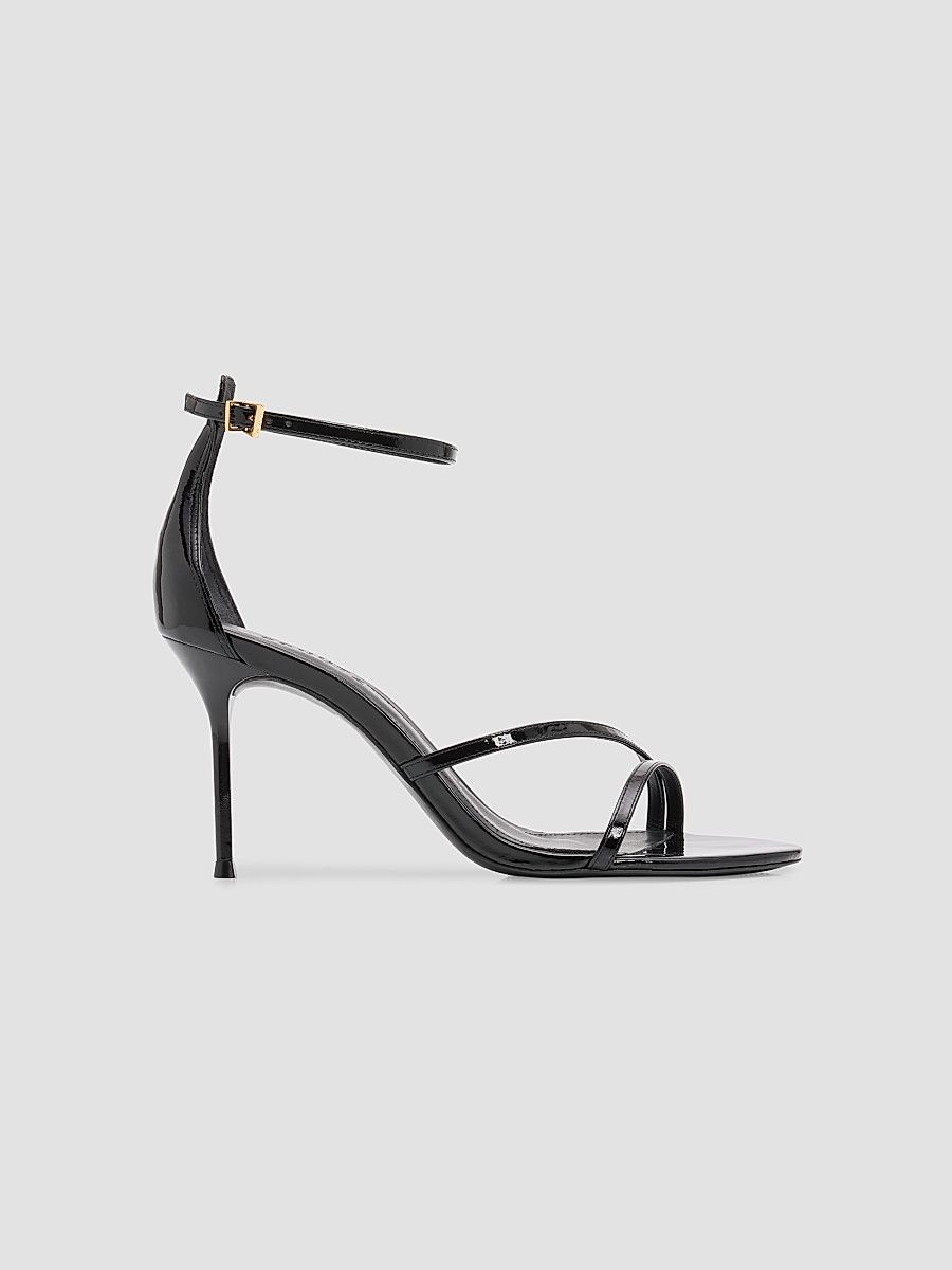 Women's Tessa 100MM Leather Sandals - Black - Size 9