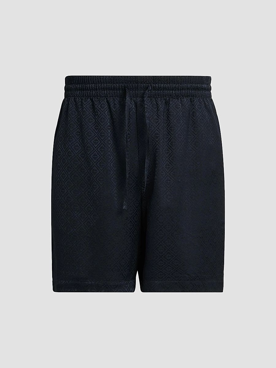 Men's Monogram Drawstring Shorts - Dark Navy - Size XXL
