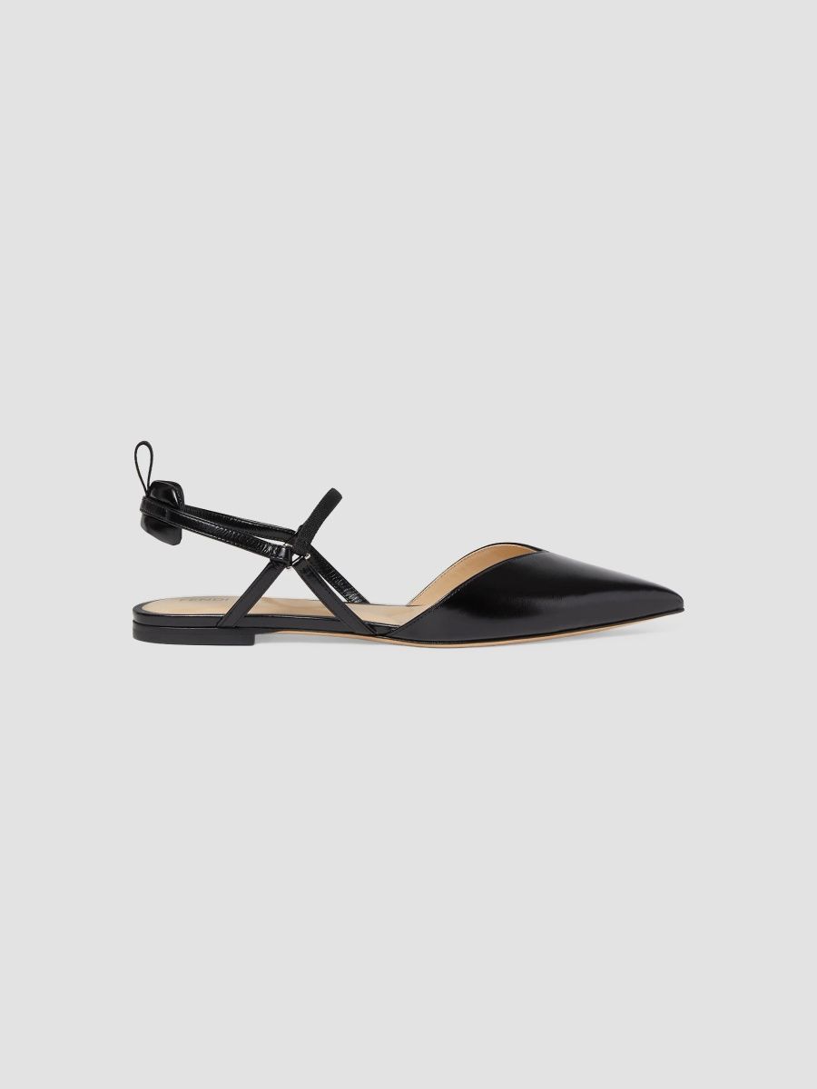 Women's Colibrì Leather Flat Sandals - Black - Size 5