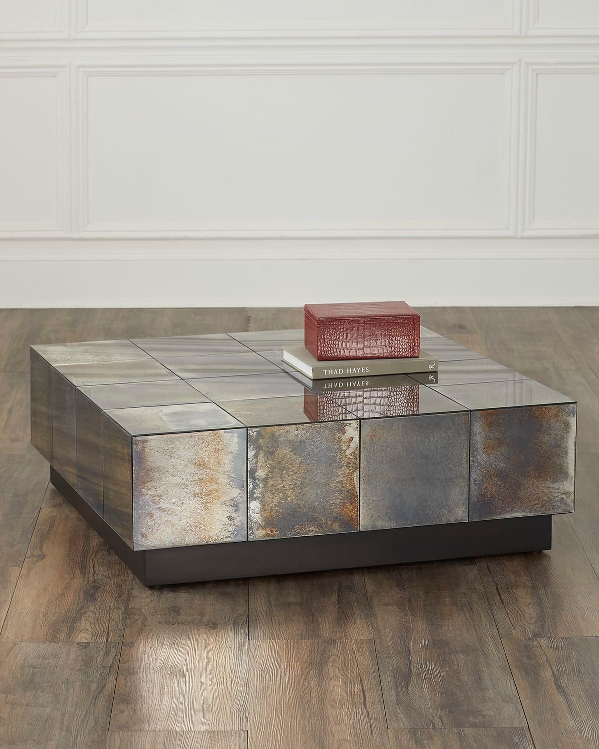 Antonia Antiqued Mirror Cocktail Table