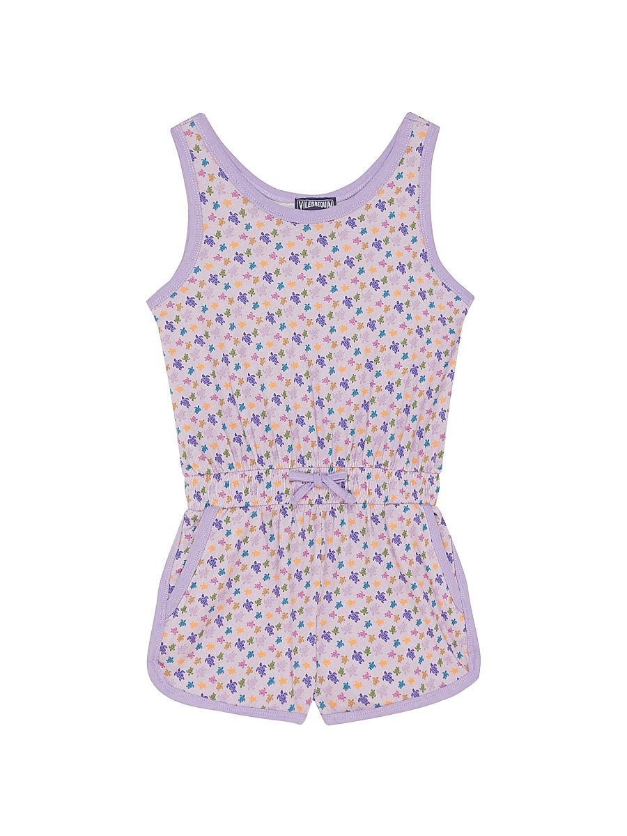 Little Girl's & Girl's Micro Ronde Des Tortues Cotton Playsuit - Fluer - Size 14