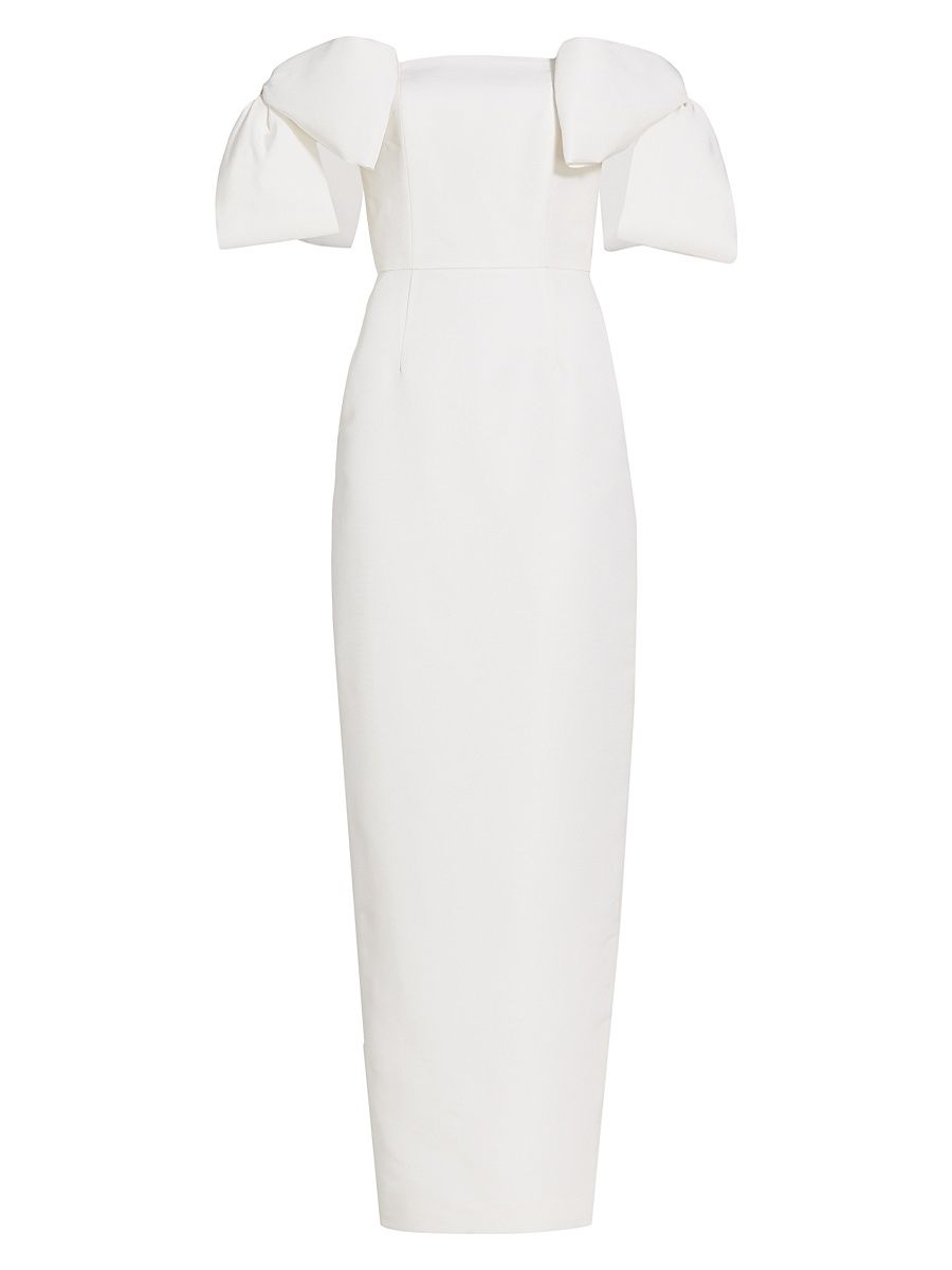 Women's Josephine Off-The-Shoulder Gown - White - Size 10