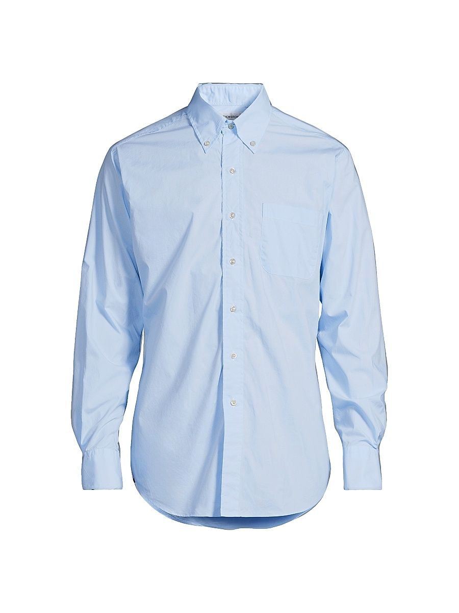 Men's Classic Cotton Poplin Shirt - Light Blue - Size XXL