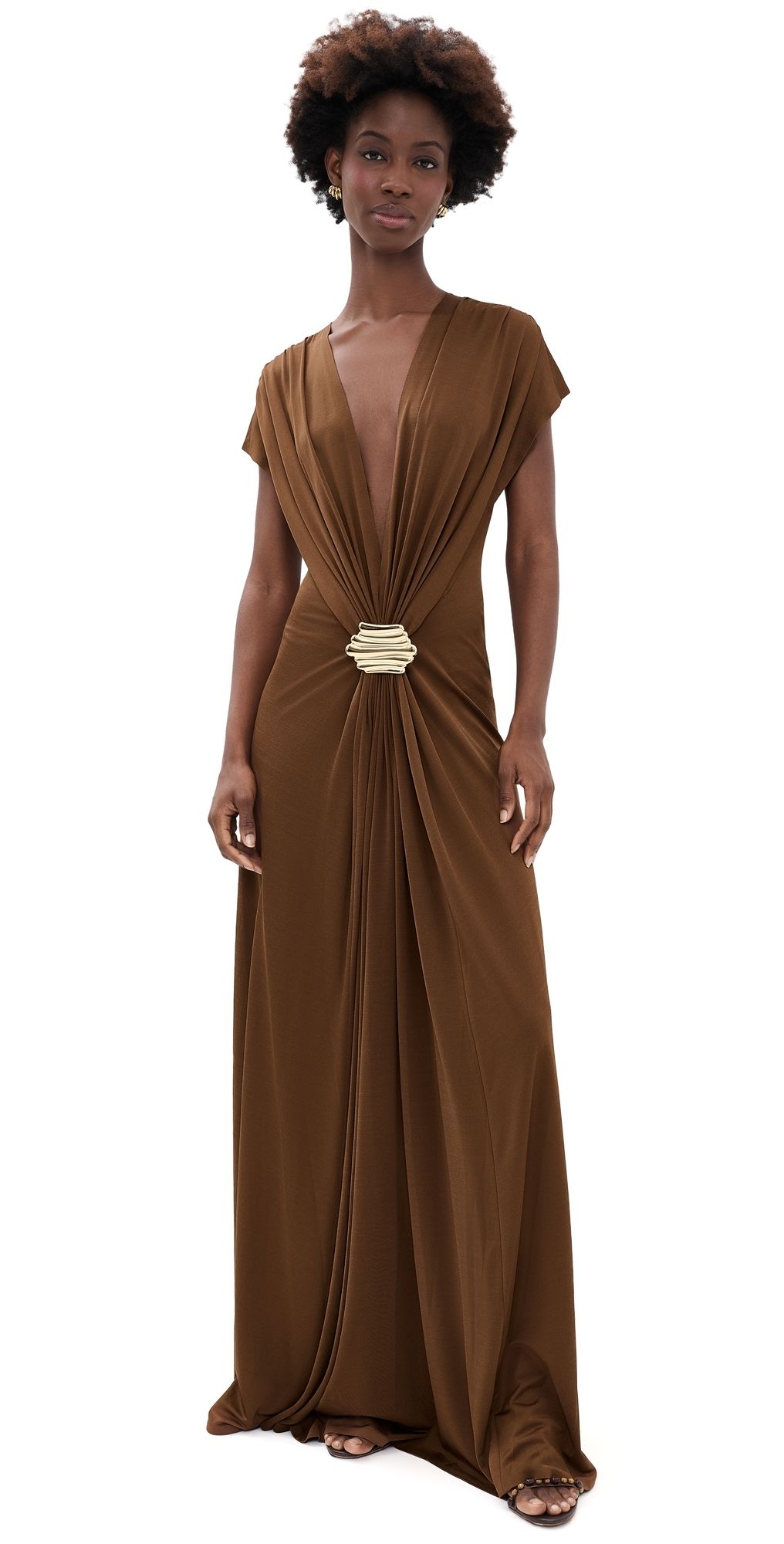 ALEXIS Lunaria Long Dress Mocha S