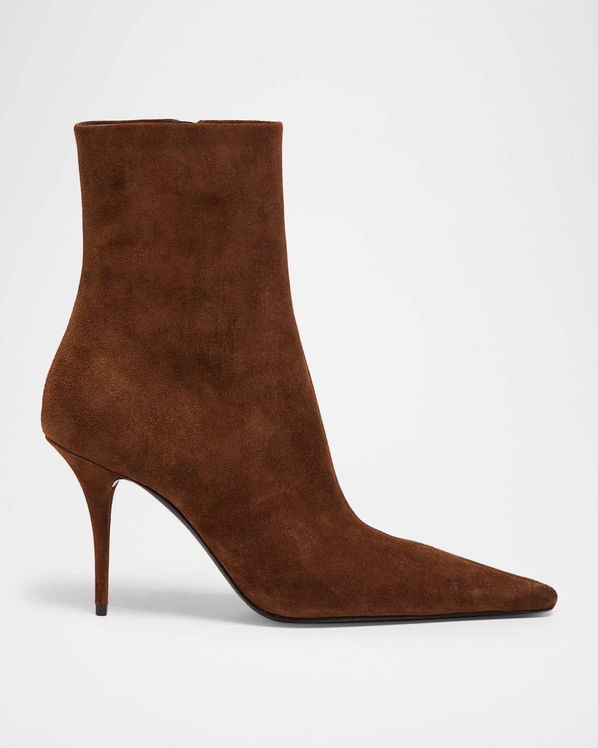 90mm Ashley Suede Ankle Booties