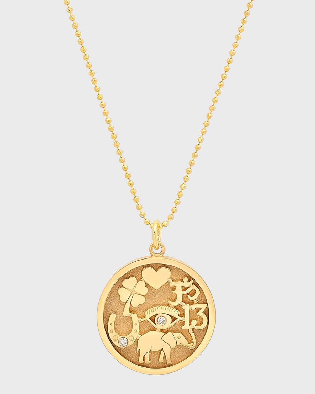 Good Luck 18K Gold Necklace
