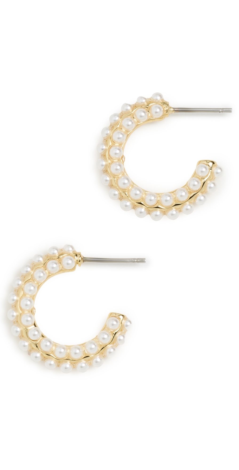 BaubleBar Nina Earrings Ivory/Gold One Size