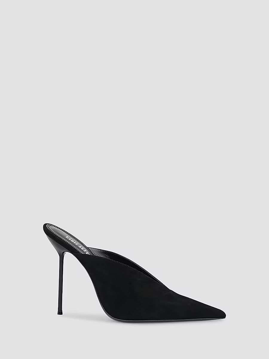 Women's Lidia 105MM Suede Mules - Black - Size 10