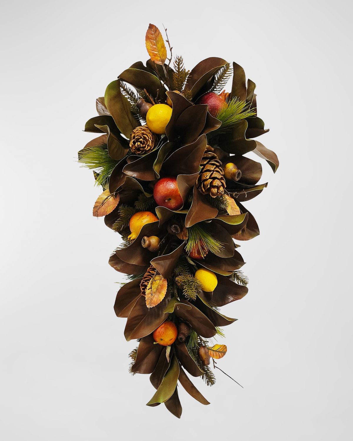 Magnolia Leaf and Fruit Cone Door Spray