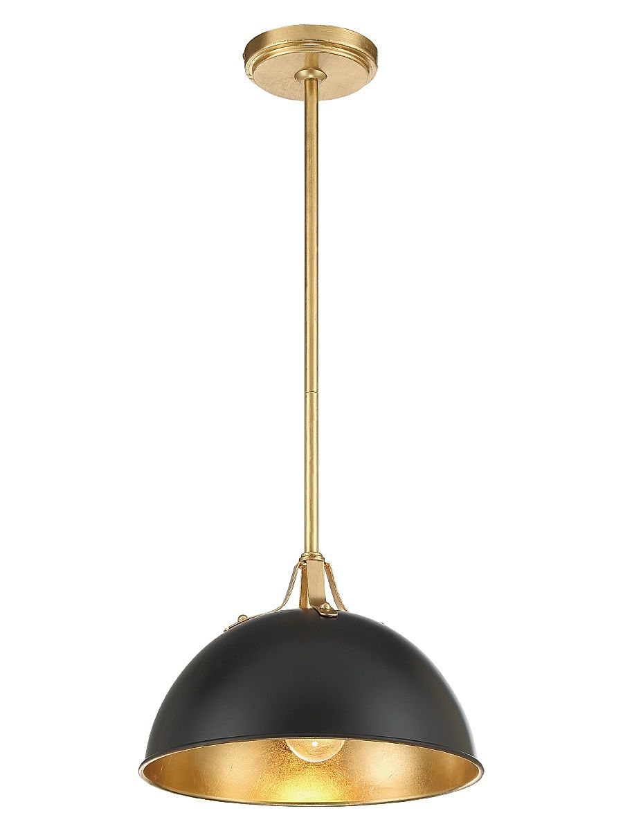 Soto Mini Pendant - Black Gold