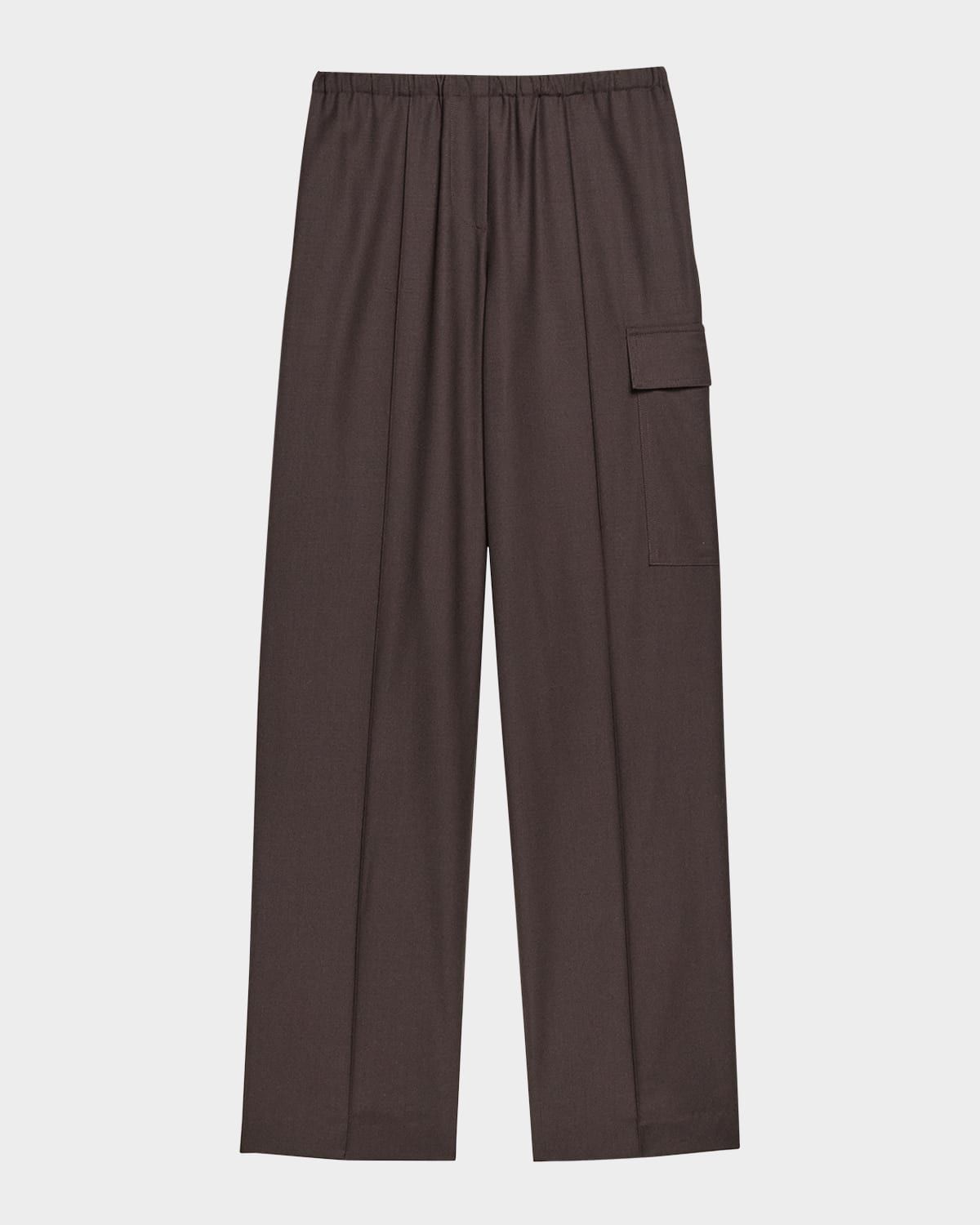 Relaxed Pull-On Cargo Trousers